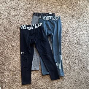Under Armour Kids' Leggings - Black, Gray, and Blue